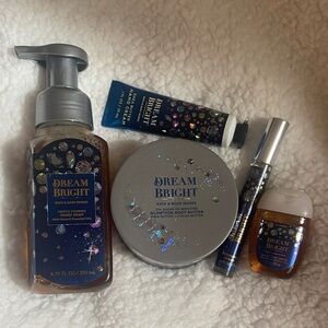 Bath & Body Works Dream Bright Collection in Blue and Silver